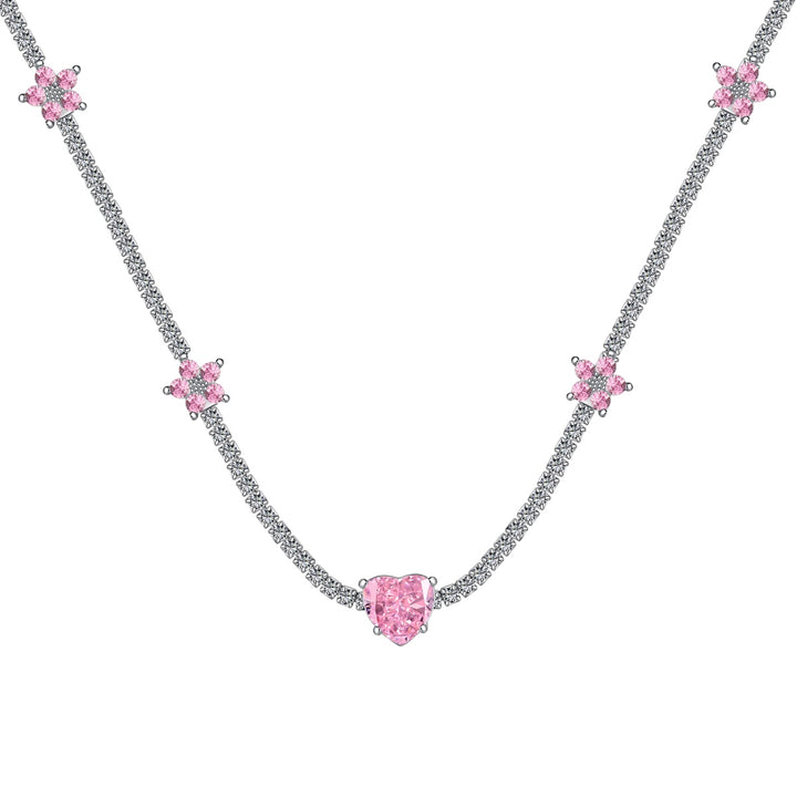 Choker Tennis Camelie e Cuore Centrale